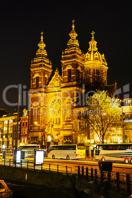 The Basilica of Saint Nicholas (Sint-Nicolaasbasiliek) in Amster