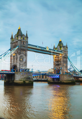 Tower bridge in London, Great Britain