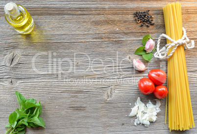 Pasta Holz Hintergrund Tafel leer