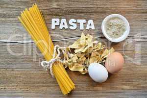 Pasta Wort Buschstaben