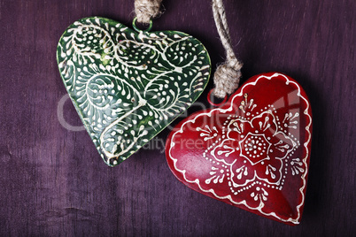 decorative souvenir in the form of heart