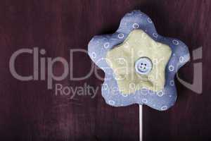 hand made decorative star of cloth