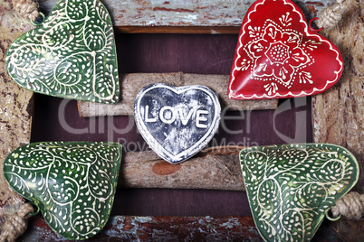 decorative souvenir in the form of heart