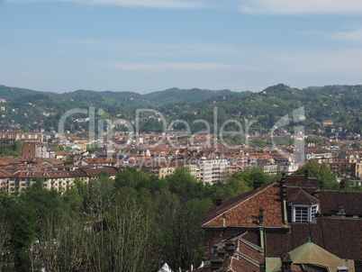 Aerial view of Turin