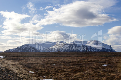 Beautiful volcano landscape in Iceland