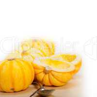 fresh yellow pumpkin