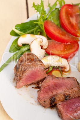 beef filet mignon grilled with vegetables