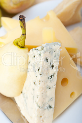 fresh pears and cheese