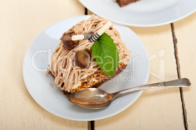 chestnut cream cake dessert