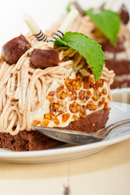 chestnut cream cake dessert