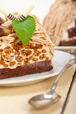 chestnut cream cake dessert