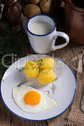 Dill potato with buttermilk