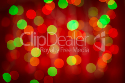 Red bokeh background