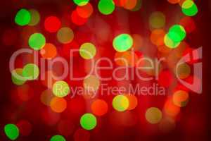 Red bokeh background