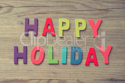 HAPPY HOLIDAYS letters