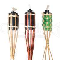 Bamboo torches