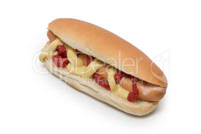 Hot Dog on white