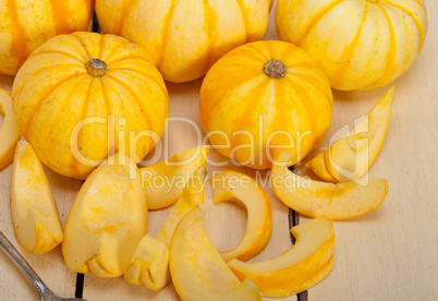 fresh yellow pumpkin