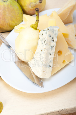 fresh pears and cheese