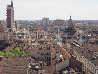 Aerial view of Turin