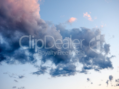 Blue sky with clouds background