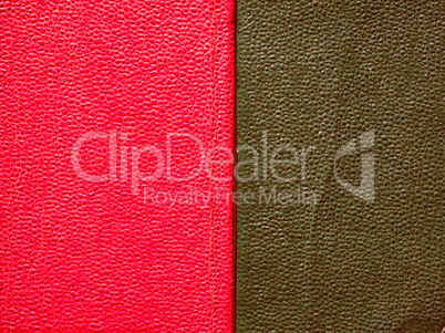 Retro look Red green leatherette background