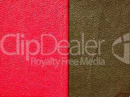 Retro look Red green leatherette background