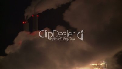 Smoke Stacks Pollution Time-lapse