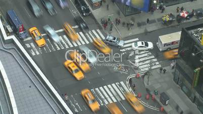 NYC Times Square Intersection Time-lapse
