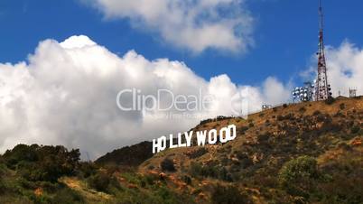 Hollywood Sign Clouds Time-lapse