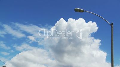 Cloudy Streetlamp Time-lapse