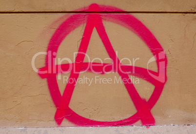 Retro look Anarchy sign