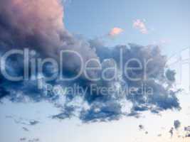 Blue sky with clouds background