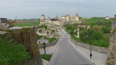 Medieval fortress (Aerial shot)