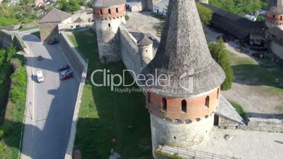 Medieval fortress (Aerial shot)