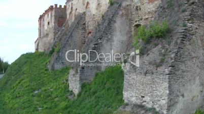 Flying near medieval fortress