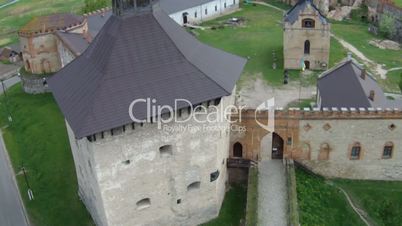 Flying near medieval fortress