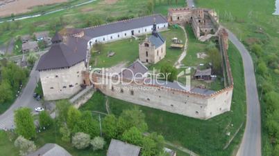 Flying near medieval fortress