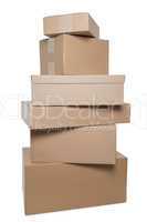 Stacked parcels