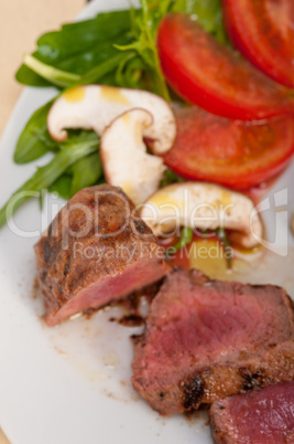 beef filet mignon grilled with vegetables