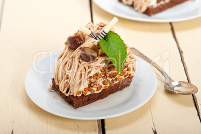 chestnut cream cake dessert