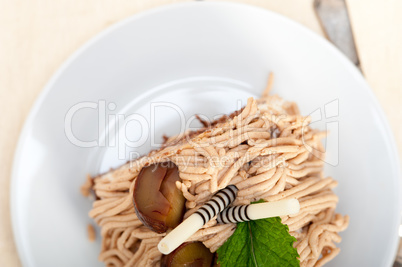 chestnut cream cake dessert