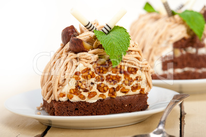 chestnut cream cake dessert