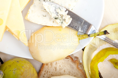 cheese and pears