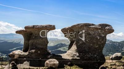 babele (old women) rocks in bucegi mountains