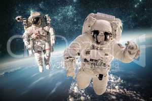 Astronaut in outer space