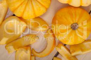 fresh yellow pumpkin