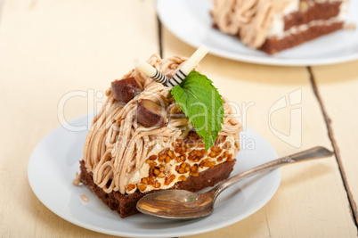 chestnut cream cake dessert chestnut cream cake dessert
