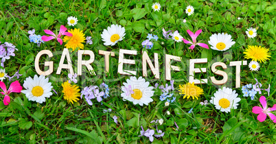 Gartenparty Gartenfest Text