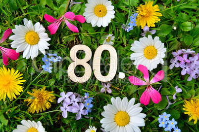80 Geburtstag Zahlen